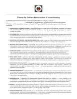 Parents as Partners Memo of Understanding